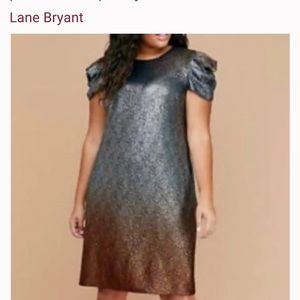Lane Bryant Metallic Shimmer Dress (SIZE 18)